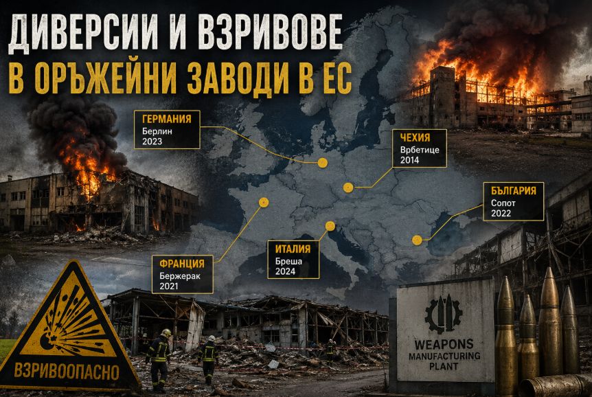 Взривове във военни заводи